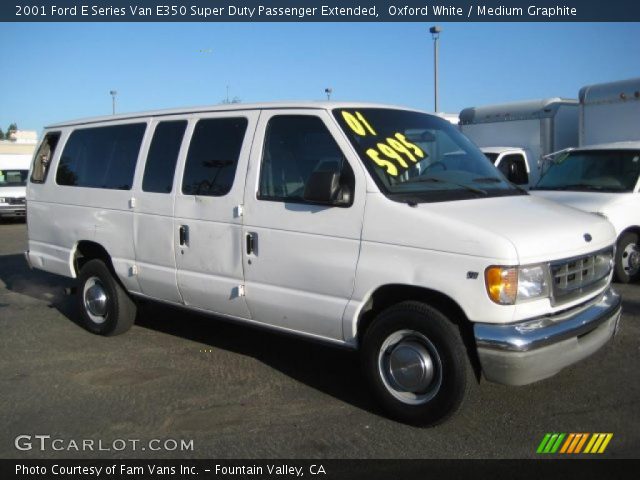 2001 Ford E Series Van E350 Super Duty Passenger Extended in Oxford White