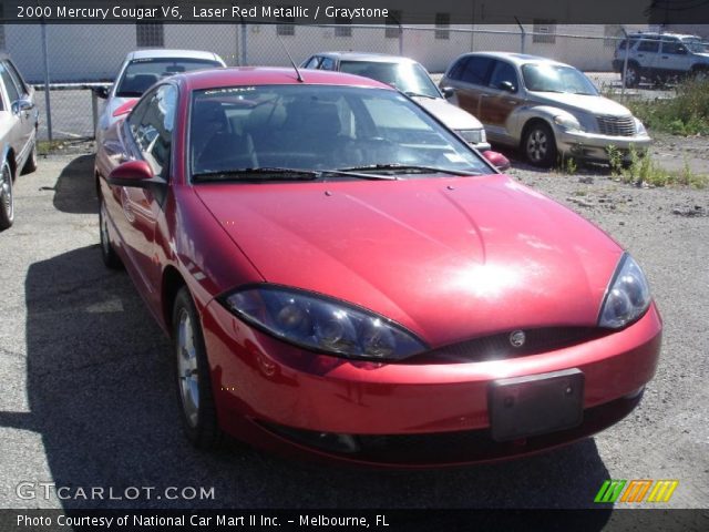 2000 Mercury Cougar V6 in Laser Red Metallic