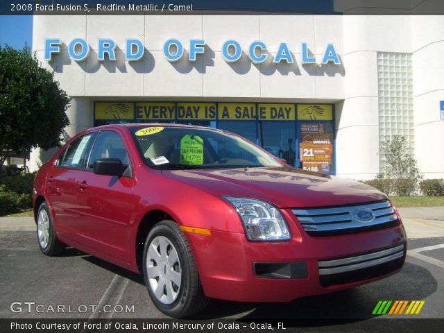 2008 Ford Fusion S in Redfire Metallic