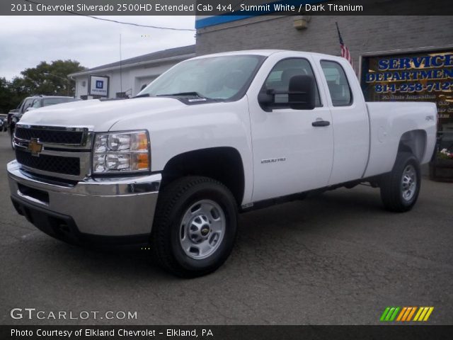 2011 Chevrolet Silverado 2500HD Extended Cab 4x4 in Summit White