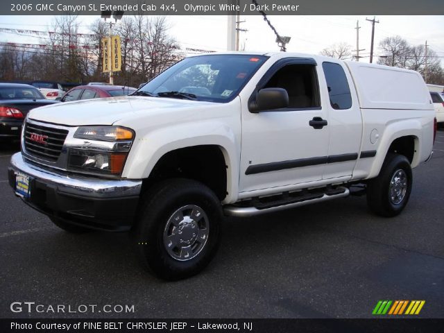 2006 GMC Canyon SL Extended Cab 4x4 in Olympic White