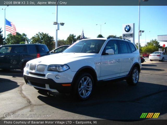 2008 BMW X3 3.0si in Alpine White