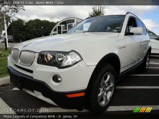 2007 BMW X3 3.0si in Alpine White