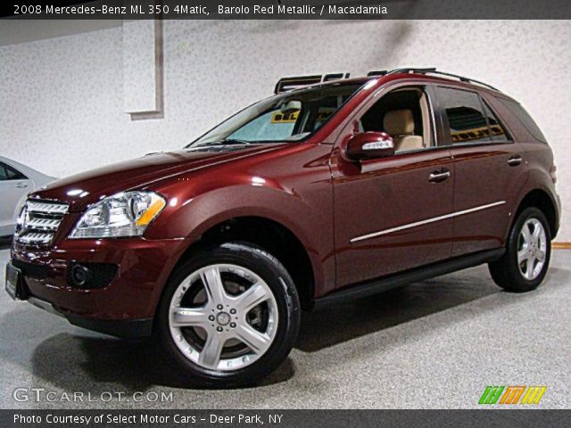 2008 Mercedes-Benz ML 350 4Matic in Barolo Red Metallic