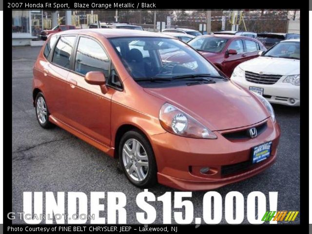 2007 Honda fit sport orange