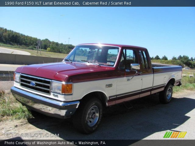 1990 Ford F150 XLT Lariat Extended Cab in Cabernet Red