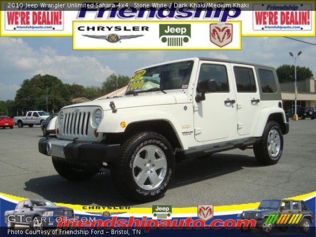 2010 Jeep Wrangler Unlimited Sahara 4x4 in Stone White