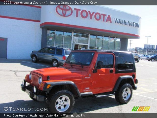 2005 Jeep Wrangler Sport 4x4 in Impact Orange