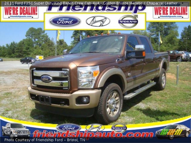 2011 Ford F350 Super Duty King Ranch Crew Cab 4x4 in Golden Bronze Metallic