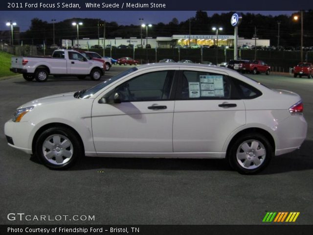 2011 Ford Focus S Sedan in White Suede