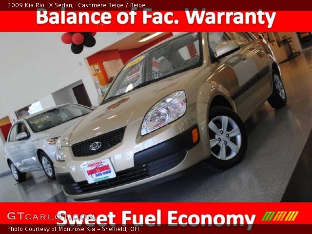 2009 Kia Rio LX Sedan in Cashmere Beige