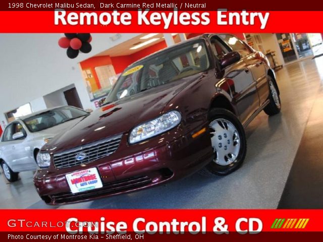1998 Chevrolet Malibu Sedan in Dark Carmine Red Metallic