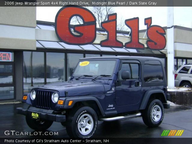 2006 Jeep Wrangler Sport 4x4 Right Hand Drive in Midnight Blue Pearl
