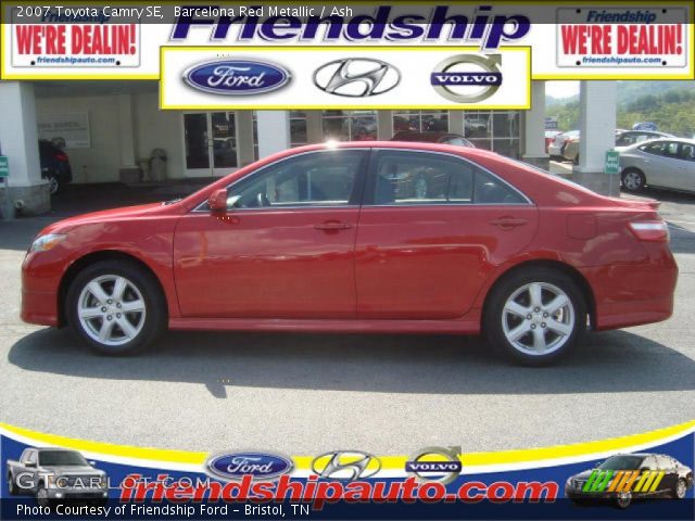 2007 Toyota Camry SE in Barcelona Red Metallic