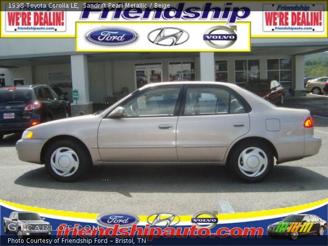 1998 Toyota Corolla LE in Sandrift Pearl Metallic