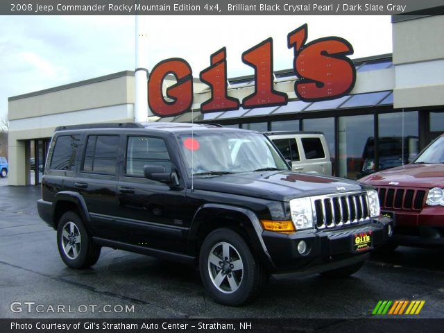 2008 Jeep Commander Rocky Mountain Edition 4x4 in Brilliant Black Crystal Pearl