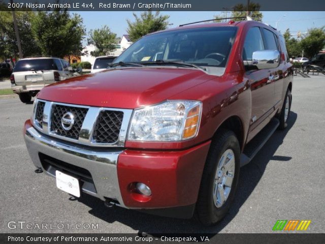 2007 Nissan Armada LE 4x4 in Red Brawn