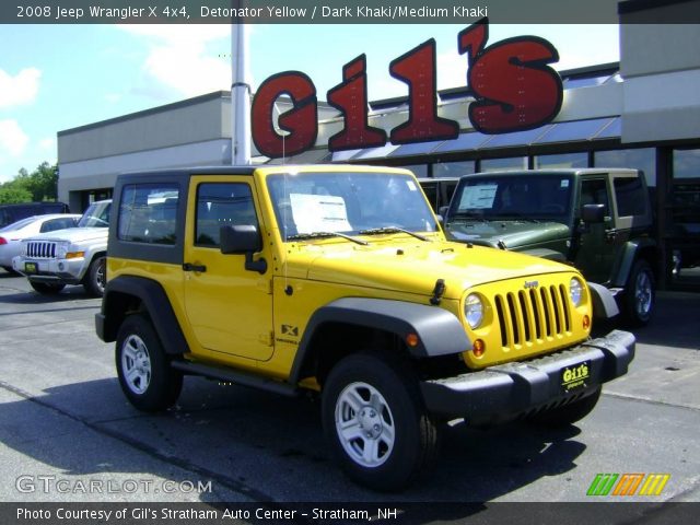 2008 Jeep Wrangler X 4x4 in Detonator Yellow