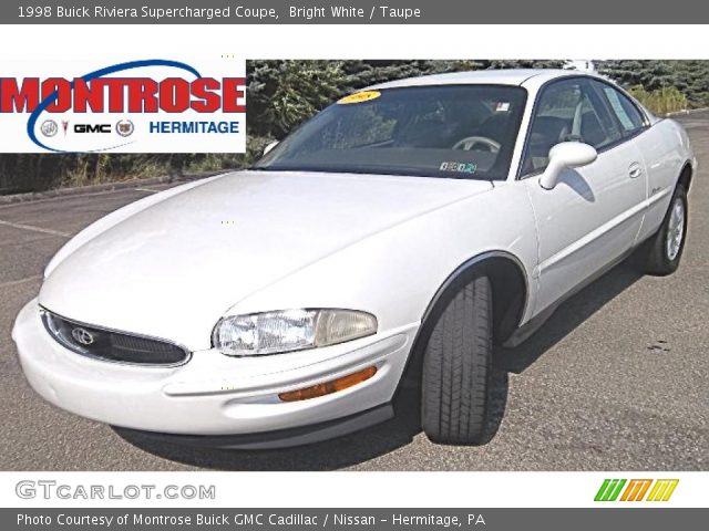 1998 Buick Riviera Supercharged Coupe in Bright White