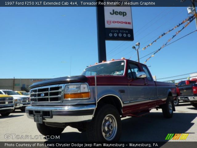1997 Ford F250 XLT Extended Cab 4x4 in Toreador Red Metallic