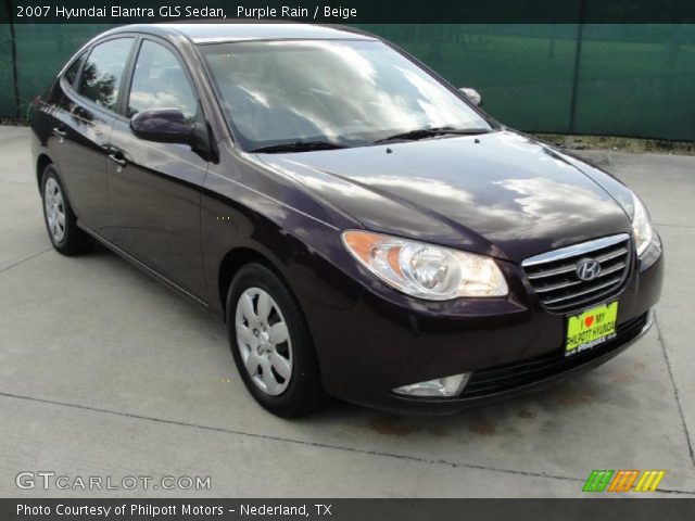 2007 Hyundai Elantra GLS Sedan in Purple Rain