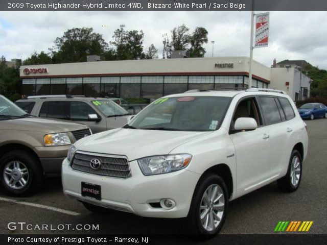 2009 Toyota Highlander Hybrid Limited 4WD in Blizzard White Pearl