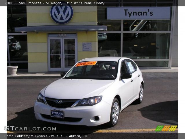 2008 Subaru Impreza 2.5i Wagon in Satin White Pearl