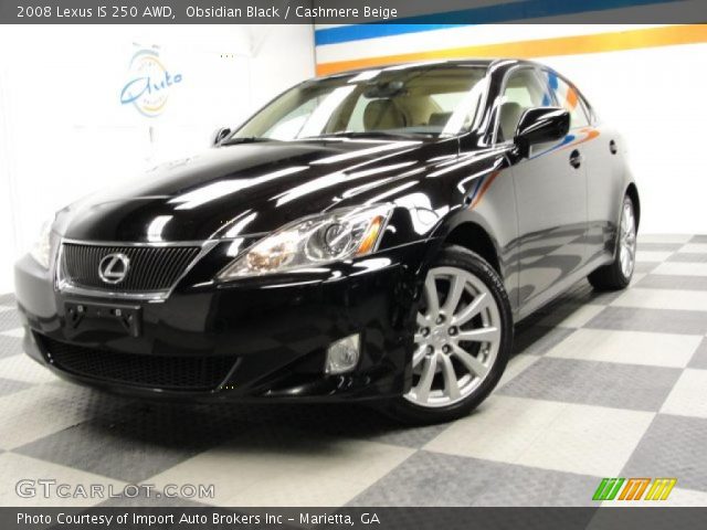 2008 Lexus IS 250 AWD in Obsidian Black