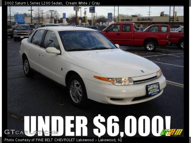 2002 Saturn L Series L200 Sedan in Cream White