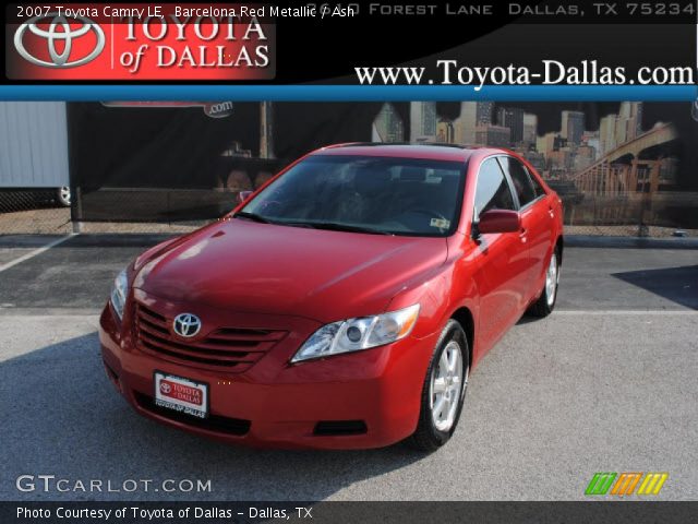 2007 Toyota Camry LE in Barcelona Red Metallic