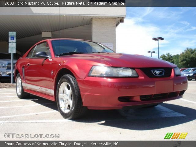 2003 Ford Mustang V6 Coupe in Redfire Metallic