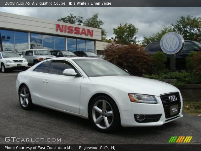 2008 Audi A5 3.2 quattro Coupe in Ibis White