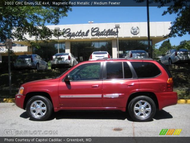 2003 GMC Envoy SLE 4x4 in Magnetic Red Metallic