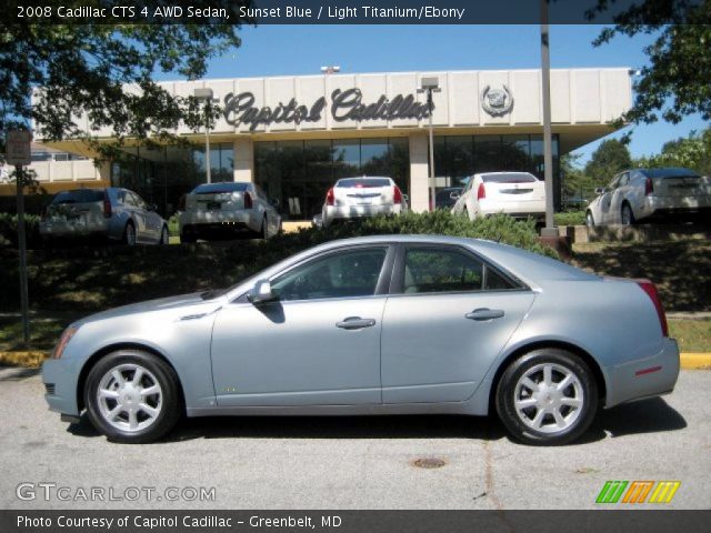 2008 Cadillac CTS 4 AWD Sedan in Sunset Blue