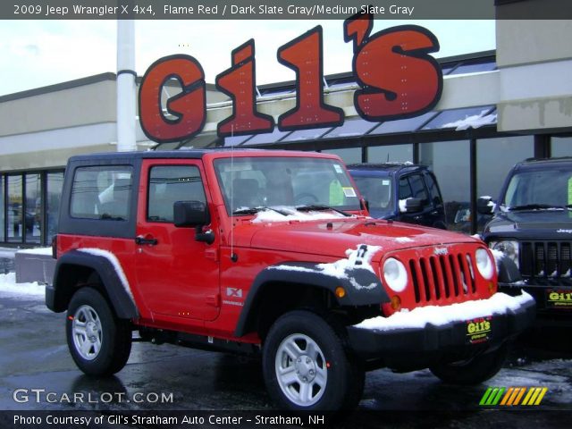 2009 Jeep Wrangler X 4x4 in Flame Red