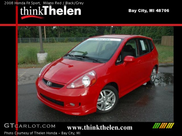 2008 Honda Fit Sport in Milano Red