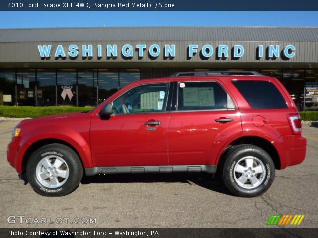 2010 Ford Escape XLT 4WD in Sangria Red Metallic