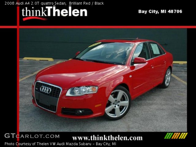 2008 Audi A4 2.0T quattro Sedan in Brilliant Red