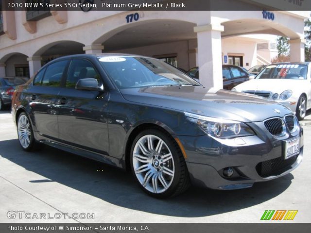 2010 BMW 5 Series 550i Sedan in Platinum Grey Metallic