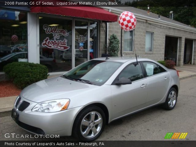 2008 Pontiac G6 GT Sedan in Liquid Silver Metallic