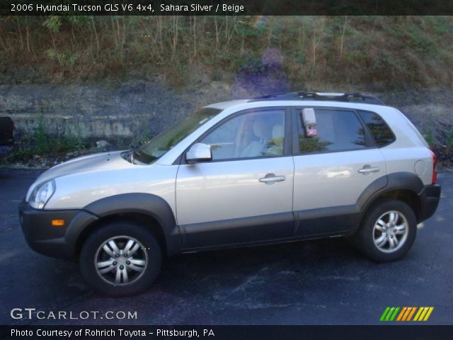 2006 Hyundai Tucson GLS V6 4x4 in Sahara Silver
