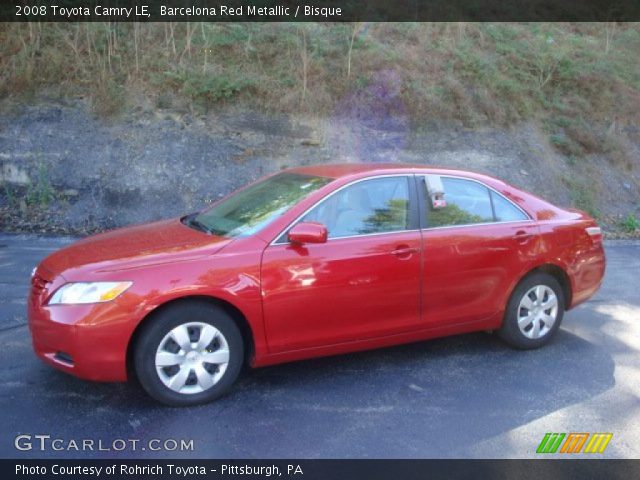 2008 Toyota Camry LE in Barcelona Red Metallic