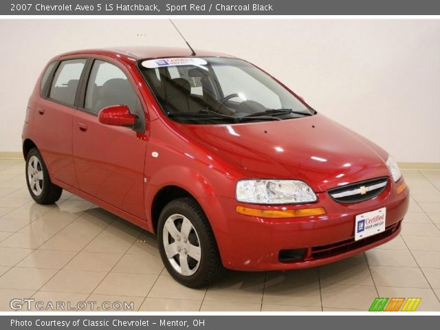 2007 Chevrolet Aveo 5 LS Hatchback in Sport Red