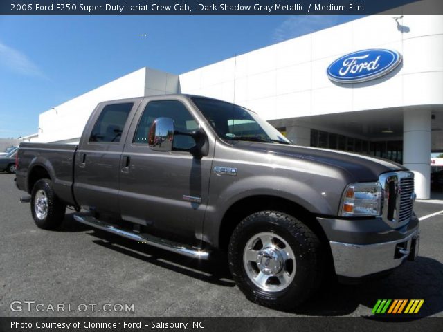 2006 Ford F250 Super Duty Lariat Crew Cab in Dark Shadow Gray Metallic