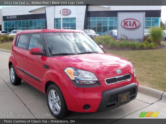 2011 Kia Soul + in Molten Red