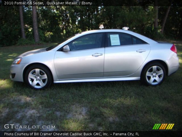 2010 Pontiac G6 Sedan in Quicksilver Metallic