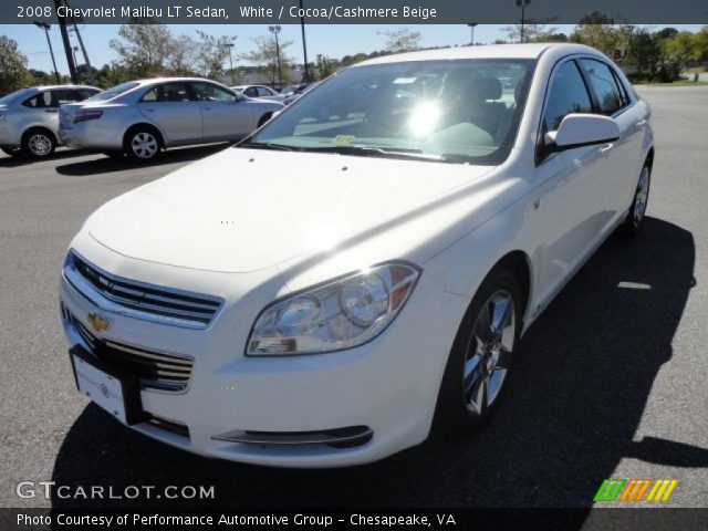 2008 Chevrolet Malibu LT Sedan in White