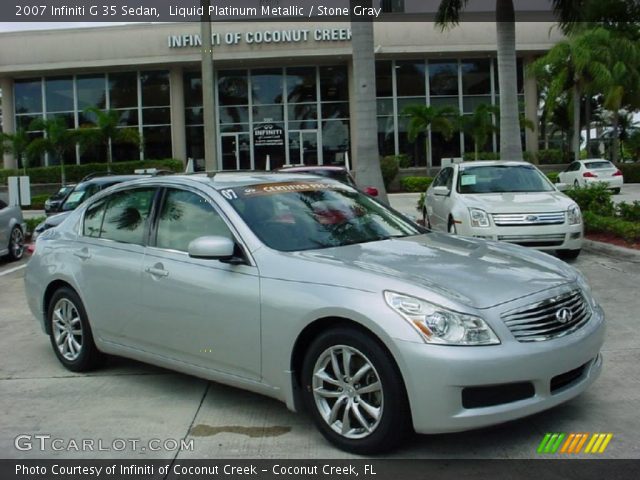 2007 Infiniti G 35 Sedan in Liquid Platinum Metallic
