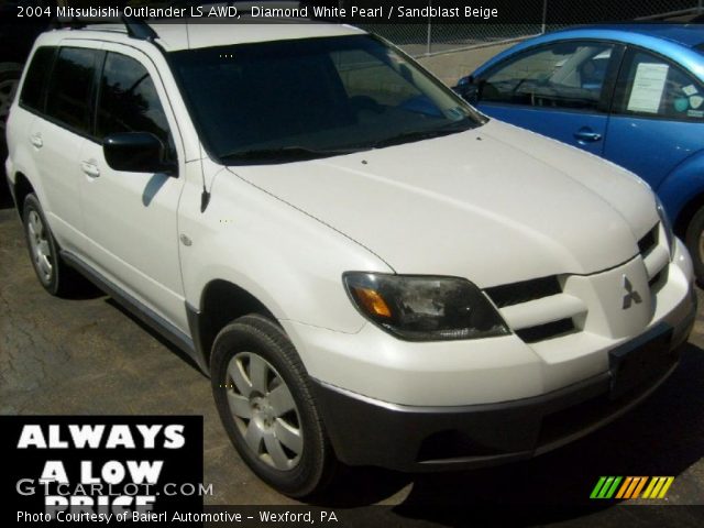 2004 Mitsubishi Outlander LS AWD in Diamond White Pearl