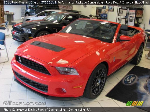 2011 Ford Mustang Shelby GT500 SVT Performance Package Convertible in Race Red